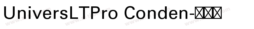 UniversLTPro Conden字体转换